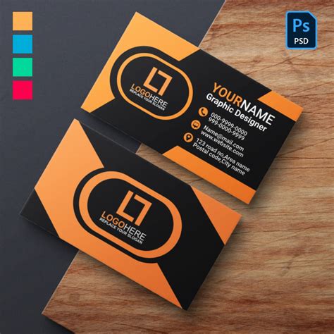 Business Card Template For Photoshop