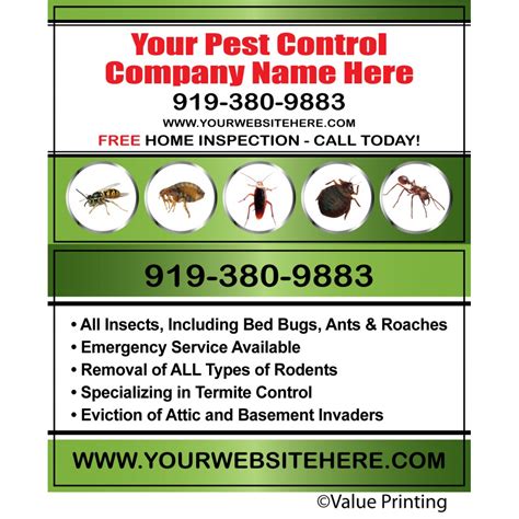 Business Card Templates Pest Control