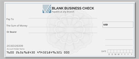 Business Check Templates Free Download