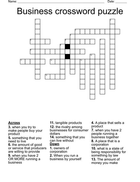 Business Crossword Clue 6 StepbyStep Guide to the Perfect Decoding