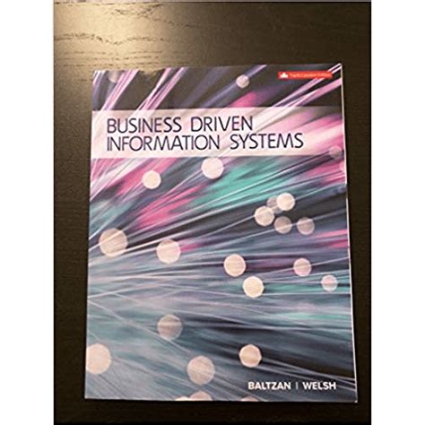 Business Driven Information Systems Canadian Edition