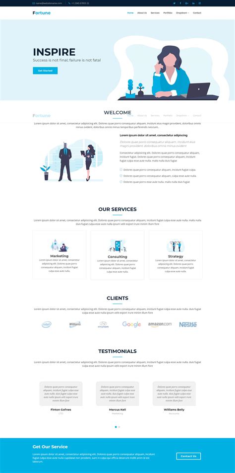 Business Html Website Template Free Webthemez