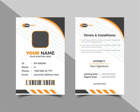 Business Id Card Template