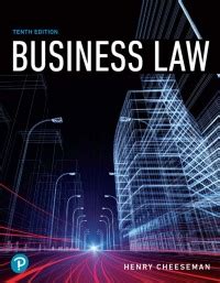 Business Law 10th edition 9780134728780, 9780134729046 - VitalSource