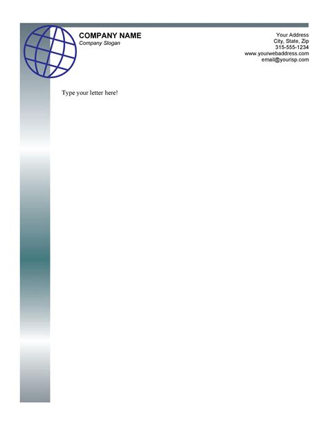 Business Letterhead Format Template