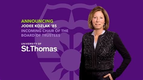 Business People: Jodeen Kozlak to chair St. Thomas board of trustees