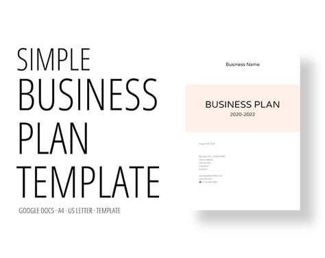 Business Plan Template Google