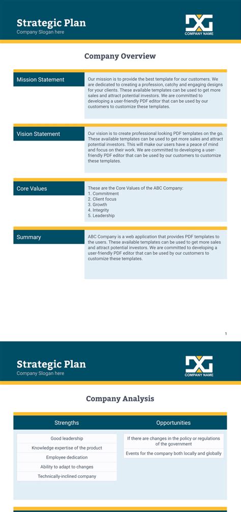 Business Plan Templates - PDF Templates Jotform