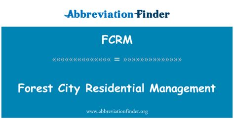 Business Profile for Forest City Residental Management