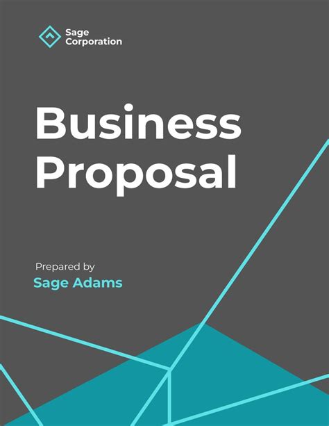 Business Proposal Cover Page Template Download in Word, Google Docs