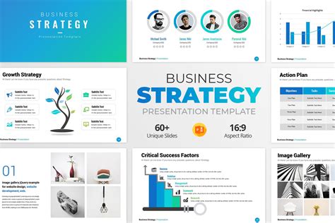 Business Strategy Template PowerPoint Template Presentation Topics