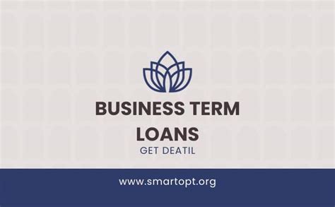 Business Term Loans - Smarter Loans