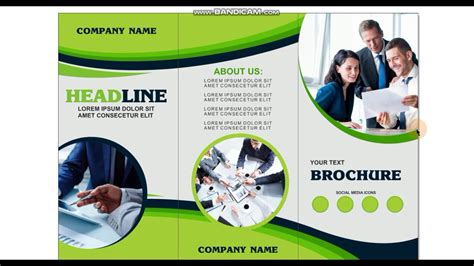 Business Tri fold Brochure Design CorelDRAW Tutorial YouTube