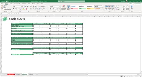 Business Valuation Excel and Google Sheets Template Simple Sheets