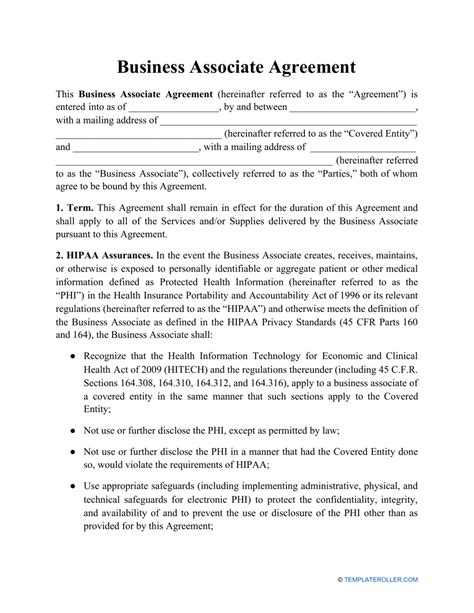 Business associate agreement template 2021.  Mar 22, 2023 · 35+ Free Sample Business Ass...