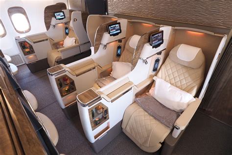 Business class emirates. Dec 6, 2019 · But, if its new first-class cabins on the 777-300ER are any indication, it seems Emirates has picked up on these changing tastes. I'd be very interested to see how the airline adapts its A380 business-class product going forward. This three-class A380 had 76 seats in business class, separated into two cabins on the upper deck. 