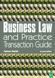Business law and practice transactions guide by saleem sheikh. - Guide de couture a la surjeteuse et a la recouvreuse.