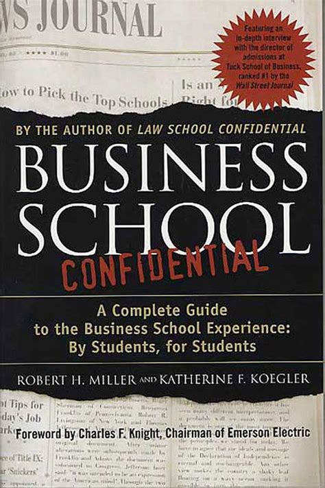 Business school confidential a complete guide to the business school experience by students for. - Sewer worker test study guide questions.