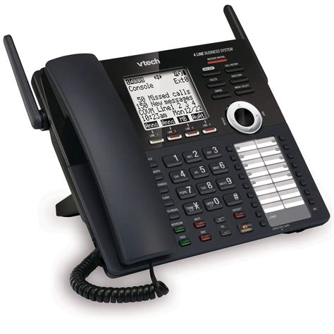 Business telephone system. Great for small business". Product Description. This AT&T SynJ SB67138 telephone system supports up to 4 incoming lines, so you can stay in touch with business contacts. The included cordless handset and built-in DECT 6.0 technology lets you enjoy crystal-clear communication and freedom of mobility. 
