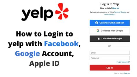 Manage your Yelp for Business account and access features to reach more customers. Log in with your email, Google, or Apple ID..