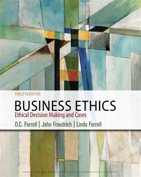 Read Online Business Ethics Ethical Decision Making  Cases By Oc Ferrell