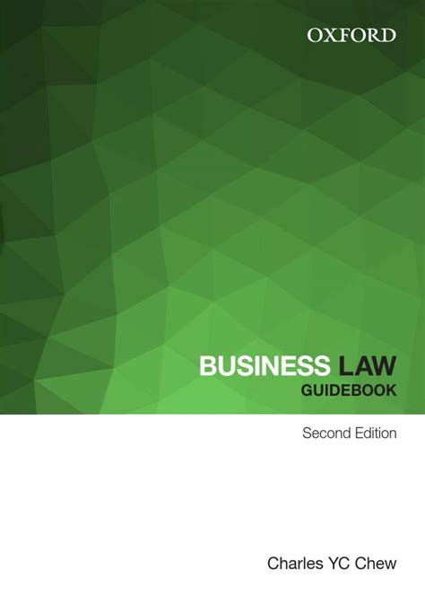 Read Business Law Guidebook By Chew Charles Y C