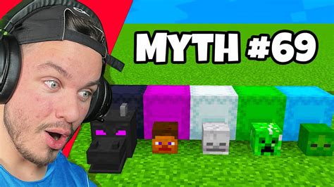 Busting 100 Minecraft Myths In 24 Hours - YouTube