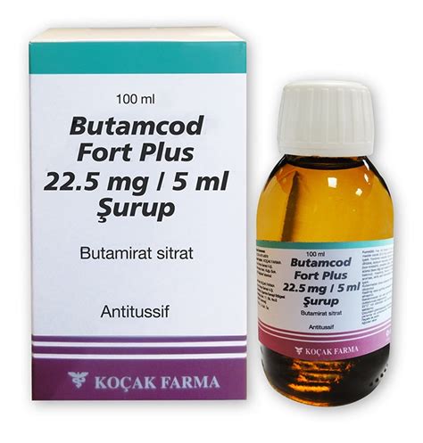 Butamcod fort plus 225 mg 5 ml surup nedir