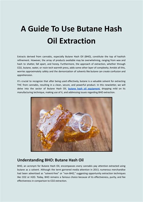 Butane soak extraction.  We explain how it's done.  Butane Hash Oil (BHO) extra...