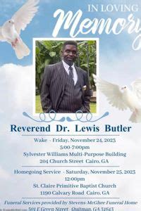 Butler obituaries.  Butler Funeral Home, Inc.  Obituary The memory of Ja...