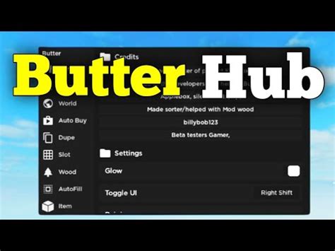 Butter hub script lumber tycoon 2. .  ...