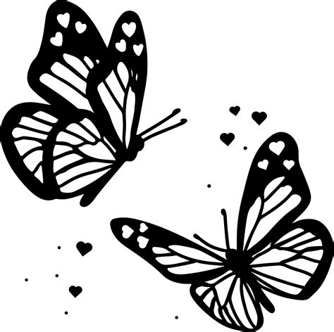 Butterfly Outline Png - Etsy