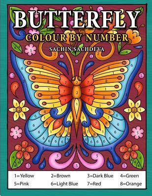 Download Butterfly Colour By Number Coloring Book For Kids Ages 48 By Sachin Sachdeva