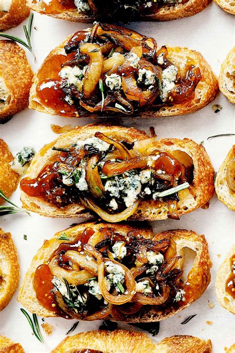 Buttery Caramelized Onion-Tomato Jam Crostini with Brie : Appetizer ...