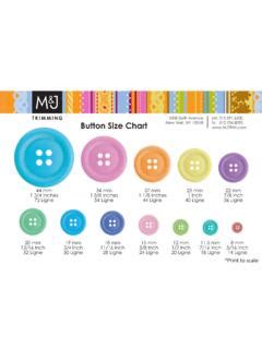 Button Size Chart www.MJTRIM.com fx: 212.704