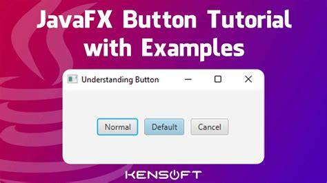 Button javafx.  A button control has three different modes Normal: A normal...