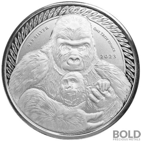 Buy 2024 1 oz Congo Gorilla Silver Coins - SD Bullion