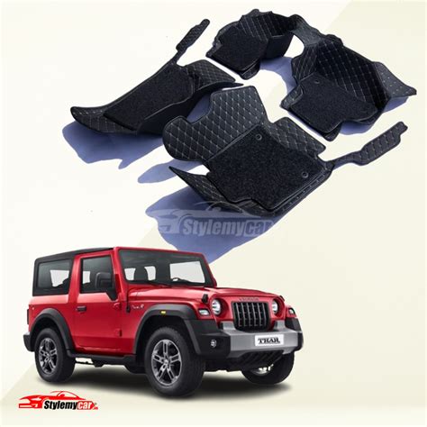 Buy 7D Luxury Custom Fitted Car Mats For Mahindra Thar 2024 …