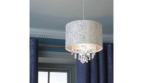 Buy Argos Home Foil & Suede Beaded Shade - Rose Gold Lamp shades Argos