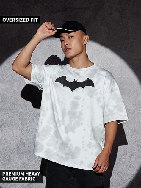 Buy Batman: Bat Signal Tie Dye Mens Oversized T-Shirt Online.