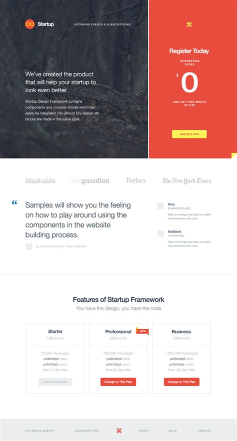 Buy Commercial Website Template Download Free PSD and HTML