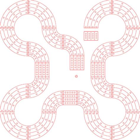 Buy Digital Custom Cribbage Board Pattern/Template 13 in Cheap Price