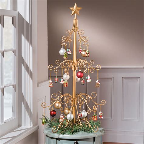 Buy Freestanding metal ornament display tree with Custom