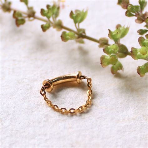 Buy Helix Hoop With Chain Online In India - Etsy India