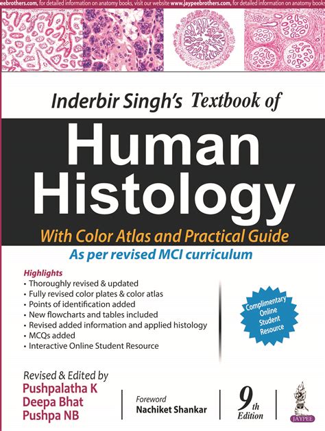 Buy IB Singh Histology Textbook Human Colour Atlas –9Edition