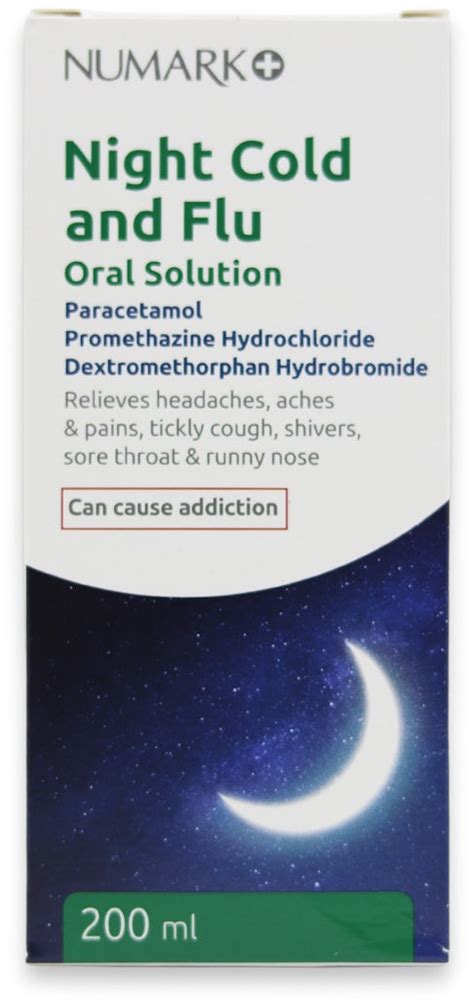 Buy Numark Night Cold & Flu Oral Solution 200ml Chemist Direct