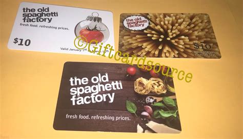 Buy Old Spaghetti Factory Gift Cards - Discounts up to 7