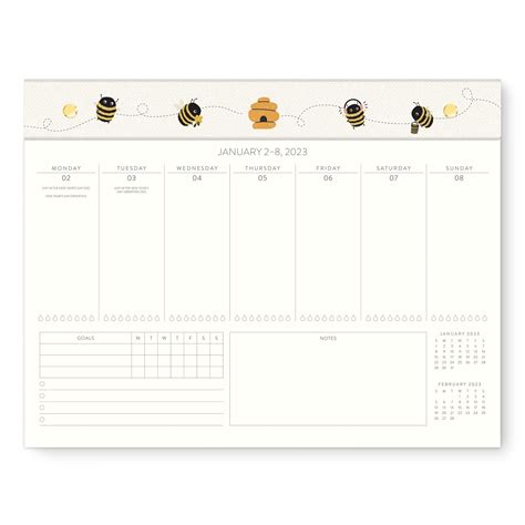 Buy Orange Circle Studio 20222023 Weekly Desk Calendar Planner 17