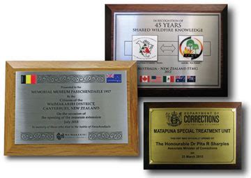 Buy Plaques Christchurch & Rangiora - Moller Young