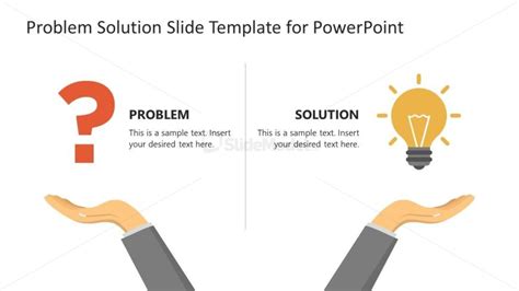 Buy Problem Solution Slide Template With Portfolio Design